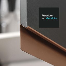 Armário de Cozinha Completa de Canto 402cm Preto Reims Madesa 04 - 9