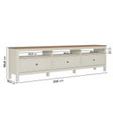 Ver imagem 3 de Rack para TV até 75 Polegadas MDF 210cm Pés em Madeira Maciça Tampo Ananda CabeCasa MadeiraOriginals