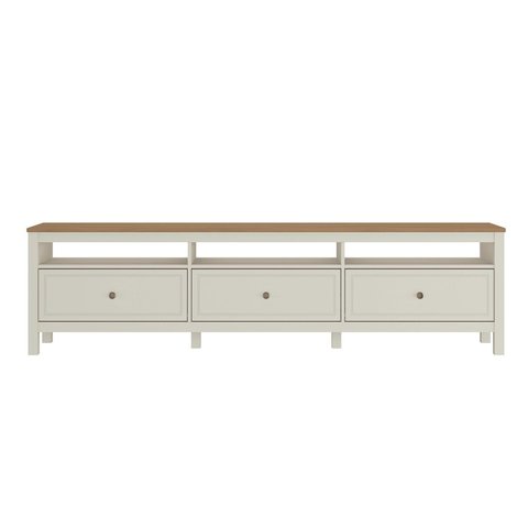 Rack para TV até 75 Polegadas MDF 210cm Pés em Madeira Maciça Tampo Ananda CabeCasa MadeiraOriginals