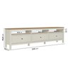 Rack para TV 75 Polegadas 210cm MDF Tampo Madeira Maciça Ananda CabeCasa MadeiraOriginals - 3