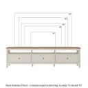Ver imagem 4 de Rack para TV 75 Polegadas 210cm MDF Tampo Madeira Maciça Ananda CabeCasa MadeiraOriginals