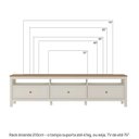 Ver imagem 5 de Rack para TV até 75 Polegadas MDF 210cm Pés em Madeira Maciça Tampo Ananda CabeCasa MadeiraOriginals