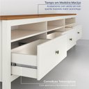 Ver mais imagens de Rack para TV até 75 Polegadas MDF 210cm Pés em Madeira Maciça Tampo Ananda CabeCasa MadeiraOriginals