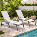 Ver imagem 1 de Espreguiçadeira Chaise Itaguá Bege/Amendoa