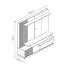 Ver imagem 4 de Home Theater Ares para Tv de até 75 Polegadas - Cumaru - Madetec