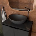 Ver imagem 4 de Cuba Para Banheiro Louça Oval 41x32 Bali Cozimax Preto