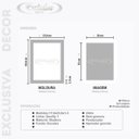 Ver imagem 4 de Porta Retrato Duplo Vertical em Madeira Detalhado 15x21 Luxo:prata Marmorizado