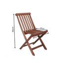 Ver imagem 4 de Kit 4 Cadeiras Dobráveis Cas Abao Marrom/Madeira