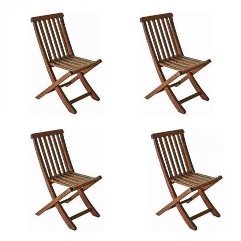 Kit 4 Cadeiras Dobráveis Cas Abao 