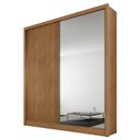 Ver imagem 2 de Guarda Roupa Solteiro com Espelho Mdf 3 Gavetas - Toledo-cumaru - Móveis Novo Horizonte