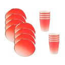 Ver imagem 1 de Kit Descartáveis para Comemorações Prato e Copo com 16 Peças Silverfestas