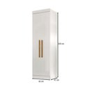 Ver imagem 4 de Guarda-roupa Solteiro Cecília 2 Portas Branco - Pnr Móveis