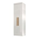 Ver imagem 3 de Guarda-roupa Solteiro Cecília 2 Portas Branco - Pnr Móveis