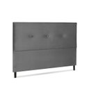 Ver imagem 1 de Cabeceira Miami Jbe Moveis King Size 1,95 Casal Diamond Luxo Cama Box Linha Quartos Cinza