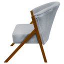Ver imagem 6 de Poltrona Decorativa para Sala You Bouclé Premium Braça Amadeirada
