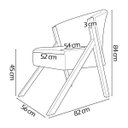 Ver imagem 4 de Poltrona Decorativa para Sala You Bouclé Premium Braça Amadeirada