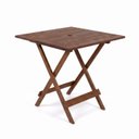 Ver imagem 2 de Mesa Dobrável de Madeira Maciça para Jardim e Varanda Marrom Cas Abao