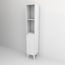 Ver imagem 3 de Armário Multiuso 1 Porta 4 Prateleiras Slim Appunto