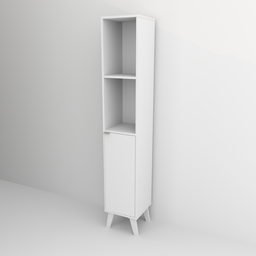 Armário Multiuso 1 Porta 4 Prateleiras Slim Appunto - 3