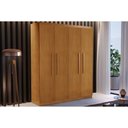 Ver imagem 1 de Guarda Roupa Solteiro 4 Portas e 2 Gavetas Espanha Naturale - Rufato