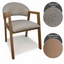 Ver imagem 2 de Kit 4 Cadeiras Sala de Jantar Allegra Cinza Encosto Curvo