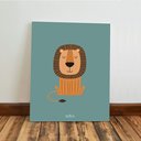 Ver imagem 5 de Kit3 Quadro Decorativo Animais Safari Quarto Infantil Menino Qualidade Premium 28x20cm