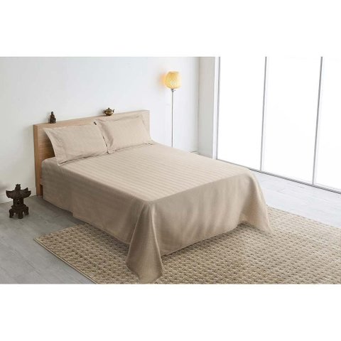 Kit Colcha Solteiro Colony Bricks 03 Creme Cotton - J Serrano