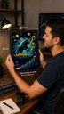 Ver imagem 6 de Quadro Bull Market Criptomoedas | Arte Gamer Trader A4