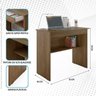 Mesa Computador/notebook Escrivaninha Home Office Vitoria JM Móveis CASA JD MÓVEIS FREIJÓ - 2