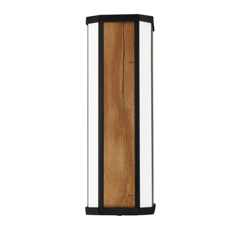 Arandela Led Fênix 18w Madeira Maciça com Dois Focos