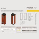 Ver imagem 5 de Arandela Led Fênix 18w Madeira Maciça com Dois Focos