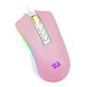 Mouse Gamer Redragon Cobra Rosa com Branco Rgb - 12400dpi - 3