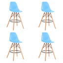 Ver imagem 1 de kit com 4 Banqueta Alta Charles Eames Eiffel 133bpp