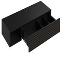 Ver imagem 3 de Penteadeira Mesa de Maquiagem Joy Suspensa 01 Gaveta com Espelho Preto - Desk Design Peternella