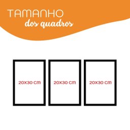 Kit Quadro Infantil Envie o Nome2 20x30 3 Pçs Arte na Arte Quadro Infantil - 2