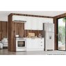 Cozinha Modulada Completa Americana 5pçs (3 Armários + 1 Balcão + 1 Complemento) C5p11 Branco - - 2