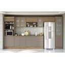 Ver imagem 1 de Armário de Cozinha Modulada Completa Reta 9 Peças 4,00m 290 Botanic Kappesberg