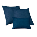Ver imagem 1 de Kit 2 Capas de Almofadas 50x50 + 1 Capa 30x50cm Glamour Azul