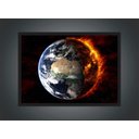 Ver imagem 4 de Quadro Planeta Terra Universo Sistema Solar Com Moldura G08