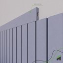 Ver imagem 2 de Eva Rodapé Acabamento Painel Ripado 2,5m - Play Azul+