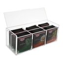 Ver imagem 3 de Caixa Acrílico 5mm Porta Saches Chá com 6 Divisórias e Tampa Centauri Acrílicos CX-6CH