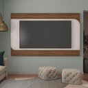 Ver imagem 2 de Rack com Painel Elegance P/ Tv até 86" com 2 Portas Cedro/off White - Artely
