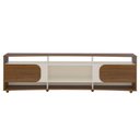 Ver imagem 6 de Rack com Painel Elegance P/ Tv até 86" com 2 Portas Cedro/off White - Artely