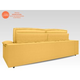 Sofá Nilo 2,30m Retrátil e Reclinável Velosuede Canario - NETSOFAS - 7 Sofá Nilo 2,30m Retrátil e Reclinável Velosuede Canario - NETSOFAS - 7