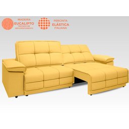 Sofá Nilo 2,30m Retrátil e Reclinável Velosuede Canario - NETSOFAS - 6 Sofá Nilo 2,30m Retrátil e Reclinável Velosuede Canario - NETSOFAS - 6