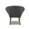Kit 2 Poltronas Para Sala Decorativa Milena Veludo Cinza Adonai Estofados - 6