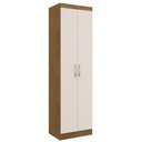 Ver imagem 1 de Armário Multiuso Ibiza 2 Portas 4 Prateleiras 4099 Off White/Nogueira - Doripel