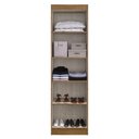 Ver imagem 4 de Armário Multiuso Ibiza 2 Portas 4 Prateleiras 4099 Off White/Nogueira - Doripel