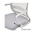 Ver imagem 6 de Cadeira de Escritório Diretor Tela Maya C/ Braço - Cor Cinza - 34031