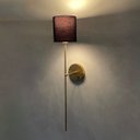 Ver imagem 2 de Kit 2 Arandelas Luminária de Parede Clássico Dourado com Interruptor com Cúpula Preto Ref 83